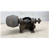 Image 3 : Vintage Manual Cast Iron Belt-Driven Bench Grinder Head with Conical Grinding Wheel