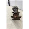 Image 5 : Vintage Manual Cast Iron Belt-Driven Bench Grinder Head with Conical Grinding Wheel