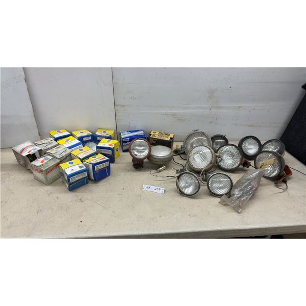 GE 4415A, H7606, Wagner Halogen, and NAPA 12-Volt Sealed Beam Lamps with Auxiliary Lights and More