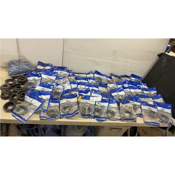 Grote 91410 Black PVC Grommets and Rubber Grommets, Assorted Sizes, Large Lot