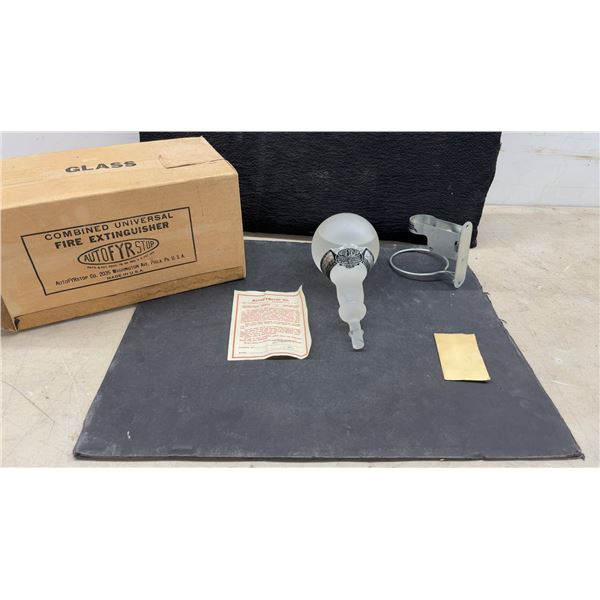 AutoFyrStop Model C-26 Combined Universal Glass Fire Alarm-Extinguisher with Box and Bracket Anytim