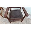 Image 6 : Antique Oak T-Back Armchair, Ladder-Back Armchair, and Oak Side Chair