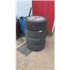 Image 1 : Set of Four Cooper Touring 225/55R17 All-Season Tires on 17" Mazda Alloy Wheels