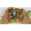 Image 2 : Collection of Vintage Glass Soda Bottles: Coca-Cola, Pepsi, 7UP, Canada Dry, Wynola, and More