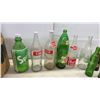 Image 9 : Collection of Vintage Glass Soda Bottles: Coca-Cola, Pepsi, 7UP, Canada Dry, Wynola, and More