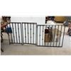 Image 1 : Set of Three Black Wrought Iron Railings with Decorative Scrollwork, 31 3/4 x 36 1/2" & 2 @ 20 1/