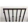 Image 3 : Set of Three Black Wrought Iron Railings with Decorative Scrollwork, 31 3/4 x 36 1/2" & 2 @ 20 1/