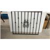 Image 5 : Set of Three Black Wrought Iron Railings with Decorative Scrollwork, 31 3/4 x 36 1/2" & 2 @ 20 1/