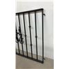 Image 6 : Set of Three Black Wrought Iron Railings with Decorative Scrollwork, 31 3/4 x 36 1/2" & 2 @ 20 1/