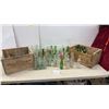 Image 1 : Vintage Glass Beverage Bottles with Saskatchewan Co-Operative Creamery & Coke Crate and More