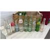 Image 6 : Vintage Glass Beverage Bottles with Saskatchewan Co-Operative Creamery & Coke Crate and More