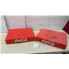 Image 1 : Pair of Vintage Coca-Cola Red Metal Platforms, 22 x 16 x 4" H