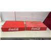 Image 3 : Pair of Vintage Coca-Cola Red Metal Platforms, 22 x 16 x 4" H