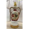 Image 3 : Vintage Ceramic Table Lamp with Lace Shade and Silver-Toned Glass Table Lamp, Tallest 24"