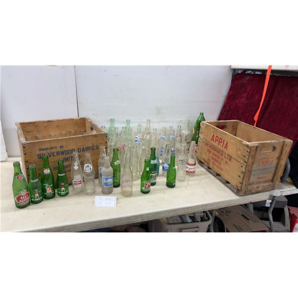 Silverwood & Appia Crate, Vintage Soda Bottles, and More