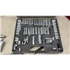 Image 2 : Mastercraft Socket and Wrench Set with Ratchets, Pipe Wrench, Level, and More