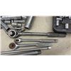 Image 5 : Mastercraft Socket and Wrench Set with Ratchets, Pipe Wrench, Level, and More