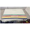 Image 3 : New Hudson's Bay Company Caribou Throw 100% Wool Blanket, Made in England