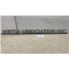 Image 1 : Metis Association Inc. Custom Plasma-Cut Steel Sign, 35 x 2 1/2"