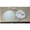 Image 2 : 4-Light Vanity Light Fixture #1604PB & Flush Mount Dome Ceiling Light