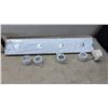 Image 3 : 4-Light Vanity Light Fixture #1604PB & Flush Mount Dome Ceiling Light