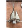 Image 2 : Two Galvanized Boat Anchors: Danforth-Style with Chain and Plow-Style