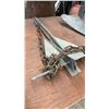 Image 3 : Two Galvanized Boat Anchors: Danforth-Style with Chain and Plow-Style