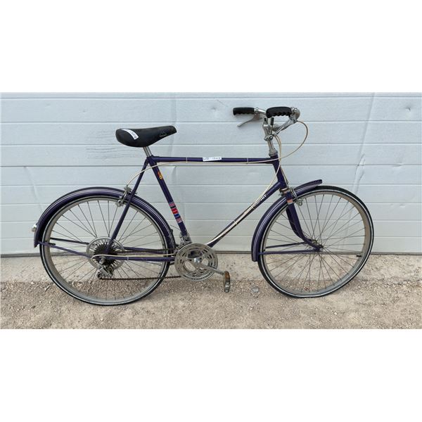 CCM Esprit Men's Sports Touring Bicycle, Multi-Speed, Purple, Chrome Fenders
