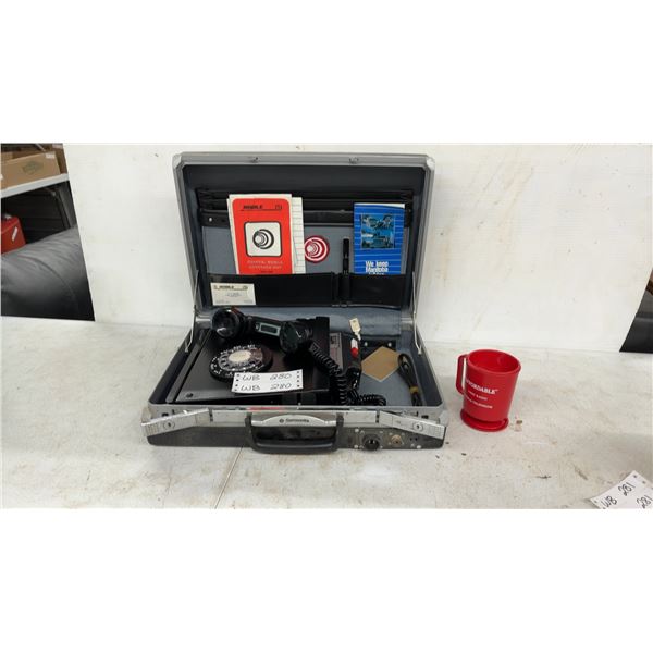 MTS Public Mobile Telephone in Samsonite Briefcase with Rotary Dial Handset and More