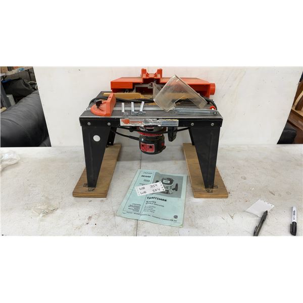 Sears Craftsman 400 Router Model 315.17551 with Router Table and Owner's Manual