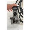 Image 2 : 2 Heavy-Duty Extension Cord with Weatherproof Outlet Box and Caged Utility Work Light