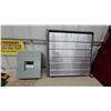Image 1 : Federal Pioneer 13100 100-Amp 3-Pole 120/240V Electrical Panel and Aluminum Louver 24 x 24"