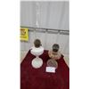 Image 1 : Pair of Antique Alladin Oil Lamps, White Milk Glass with Chimney and Clear Pressed Glasschimney Has