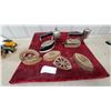 Image 1 : Antique Self-Heating Gasoline Iron with Cast Iron Sad Irons, Trivet, and More