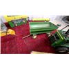 Image 5 : John Deere Ertl Toy Tractor with Front Loader, Skid Steers, Wagon, Lunch Kit and More