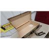 Image 4 : Horse Single Tree and Vintage Steamer Trunk with Brass Hardware