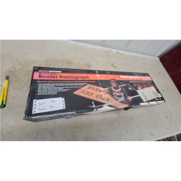 Sears Craftsman Heavy-Duty Router Pantograph Model 25175 with Letter Templates