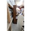 Image 4 : Wooden Hutch with Arched Header, Turned Spindles, Open Shelves, and Five-Drawer Base 76 x 30 x 18"