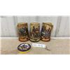 Image 1 : Miller "Birth of a Nation" Collectible Beer Steins, 1991, 1992, 1993, and Matching Tin