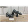 Image 1 : 2 Soapstone Carvings of Stylized Animals