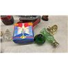 Image 3 : Kerosene Lamp No. 530, Black Figural Statue, Bookends, Gavel, Figurines, and More