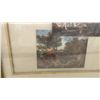 Image 4 : Framed Collage of Classical Mythological Painting Reproductions in Gold Coloured Lattice Frame