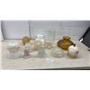 Image 1 : Assorted Vintage Glass Lamp Shades and Light Globes in Various Styles and More