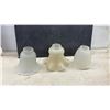Image 2 : Assorted Vintage Glass Lamp Shades and Light Globes in Various Styles and More
