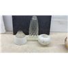 Image 7 : Assorted Vintage Glass Lamp Shades and Light Globes in Various Styles and More