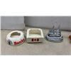 Image 2 : Collection of Vintage Ashtrays Including Banks Beer, Canadian Flag, New York City, Benson & Hedges
