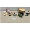 Image 1 : Singer Buttonholer BMF-1963, GE Portable Steam Iron Model F97, Sewing Accessories, and More