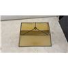 Image 3 : Vintage Rectangular Lampshade and Nested Metal Hanging Light Shade