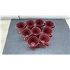 Image 2 : Set of 9 Applause Linda Brichtel 1999 Ceramic Pedestal Espresso Mugs