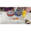 Image 6 : Hot Wheels Race Track, Vintage Puzzle, Wood Blocks - New York, Doll House Furniture and More